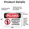 Signmission 18 in Height, 24 in Width, Vinyl Decal, Rectangle, Spanish OS-2PACK-DS-D-1824-LS-1400 - alternate 6
